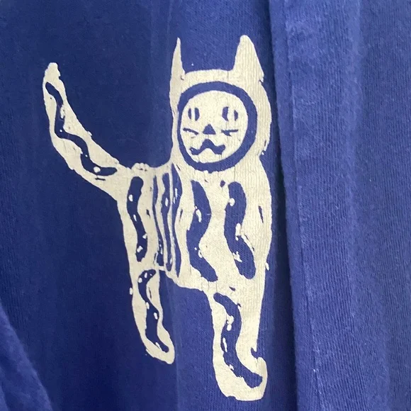 Casual Maxi Dress with fun Cat print - Picture 6 of 7